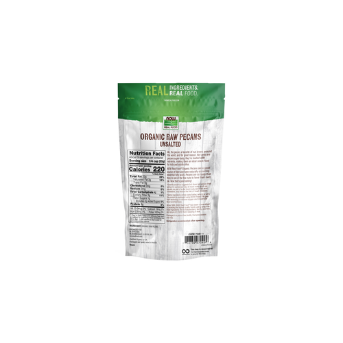 NOW Foods Organic Raw Unsalted Pecans 10 oz | Premium Pecans