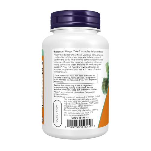 NOW Foods Full Spectrum Mineral Caps 120 Capsules