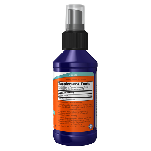 NOW Foods Silver Sol Spray & Liquid 4 oz