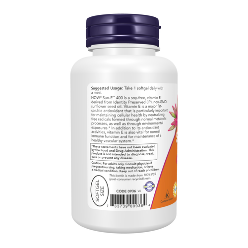 NOW Foods Sun-E 400 120 Softgels