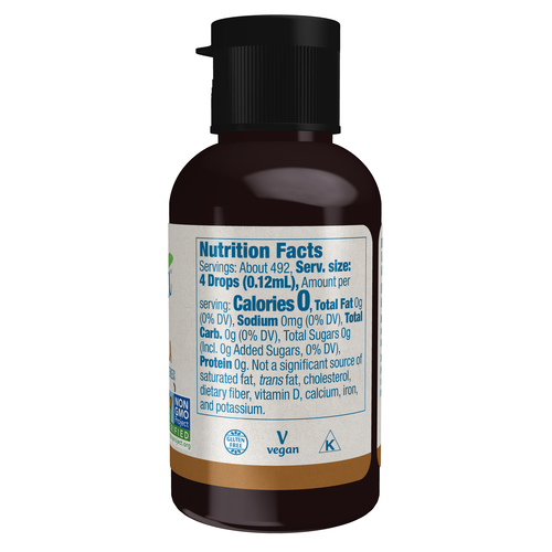 NOW Foods BetterStevia Liquid French Vanilla 2 oz | Zero Calorie