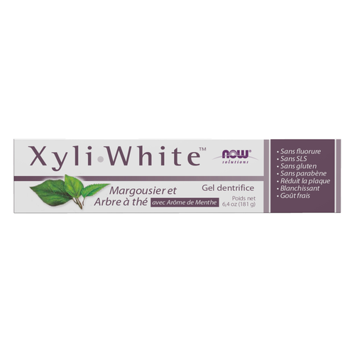 Now Solutions Xyli White Neem & Tea Tree Toothpaste Gel 6.4 oz