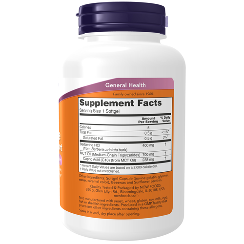 NOW Foods Berberine Glucose Support 90 Softgels