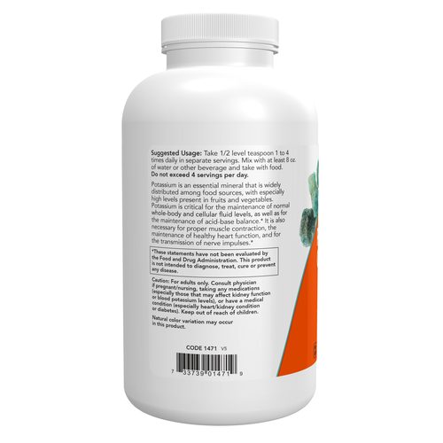 NOW Foods Potassium Gluconate Powder 1 Lb