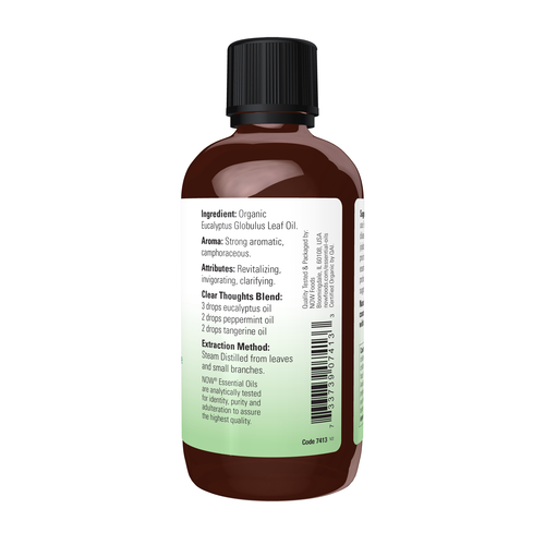 Now Essential Oils Eucalyptus Globulus Oil Organic 4 oz