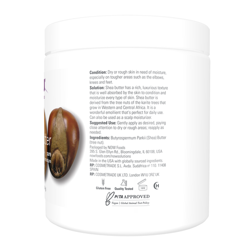 NOW Solutions Shea Butter 16 oz | Bulk Skin & Hair Moisturizer