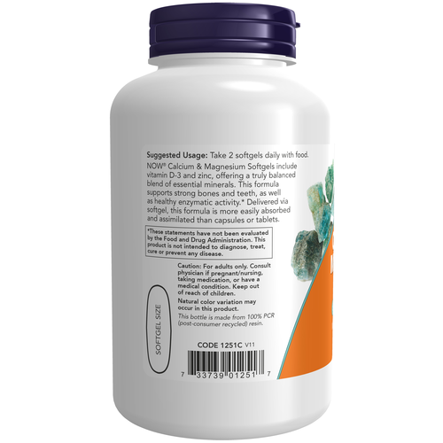 NOW Foods Calcium & Magnesium 120 Softgels