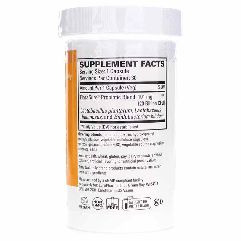 Terry Naturally FloraSure Probiotic 30 Capsules