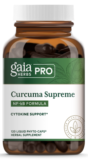 Gaia Herbs PRO Curcuma Supreme NF-kB Formula 120 Capsules bottle