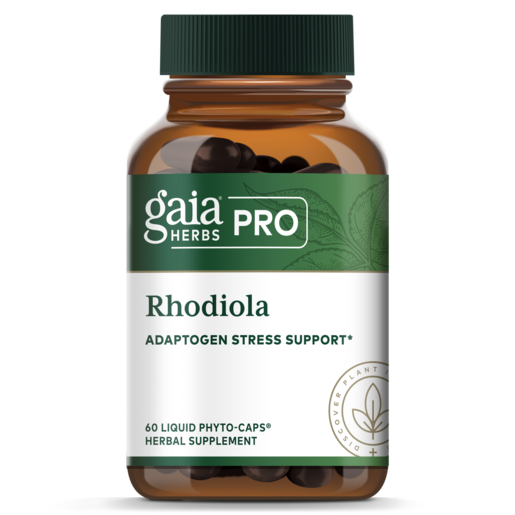 Gaia Herbs PRO Rhodiola 60 Capsules bottle