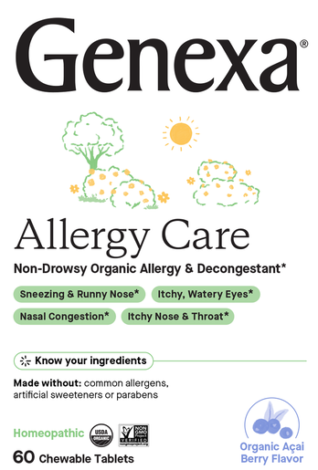 Genexa Allergy Care, 60 homeopathic chewable tablets