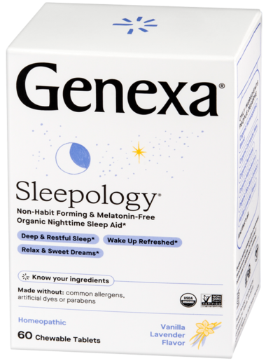 Genexa Sleepology, 60 homeopathic chewable tablets