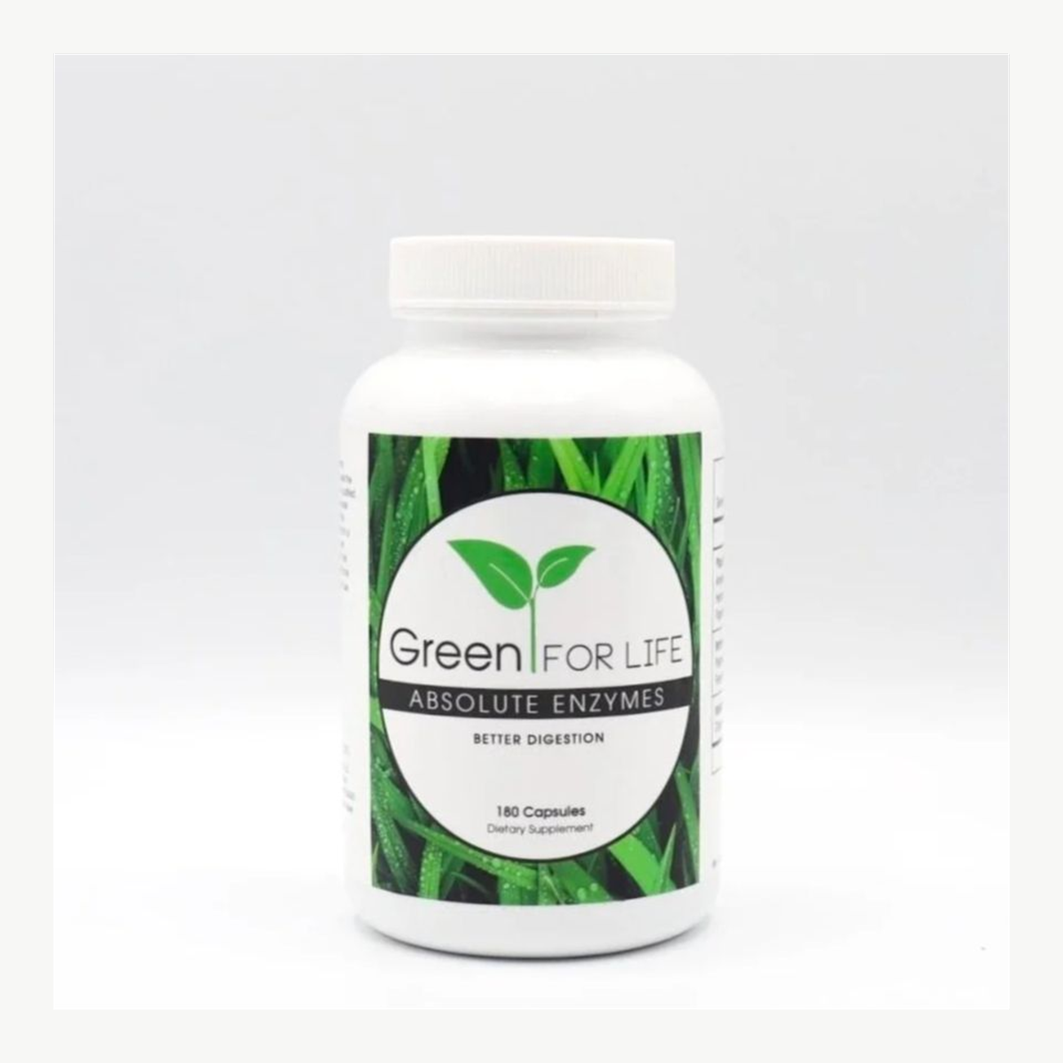 Green For Life Absolute Enzymes 180 Capsules official front image