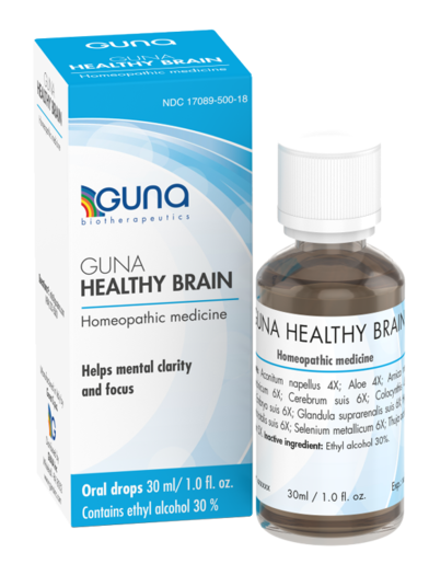 Guna Healthy Brain 1 fl oz — homeopathic product package