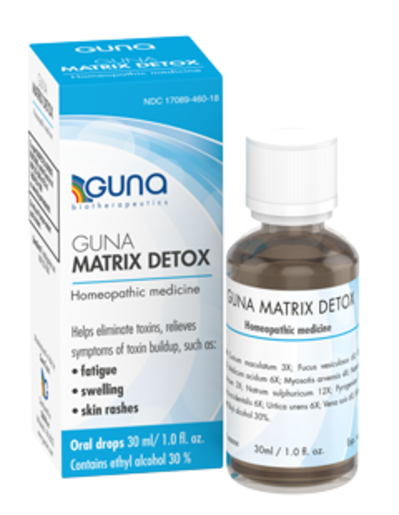Guna Matrix Detox 1 fl oz — homeopathic product package