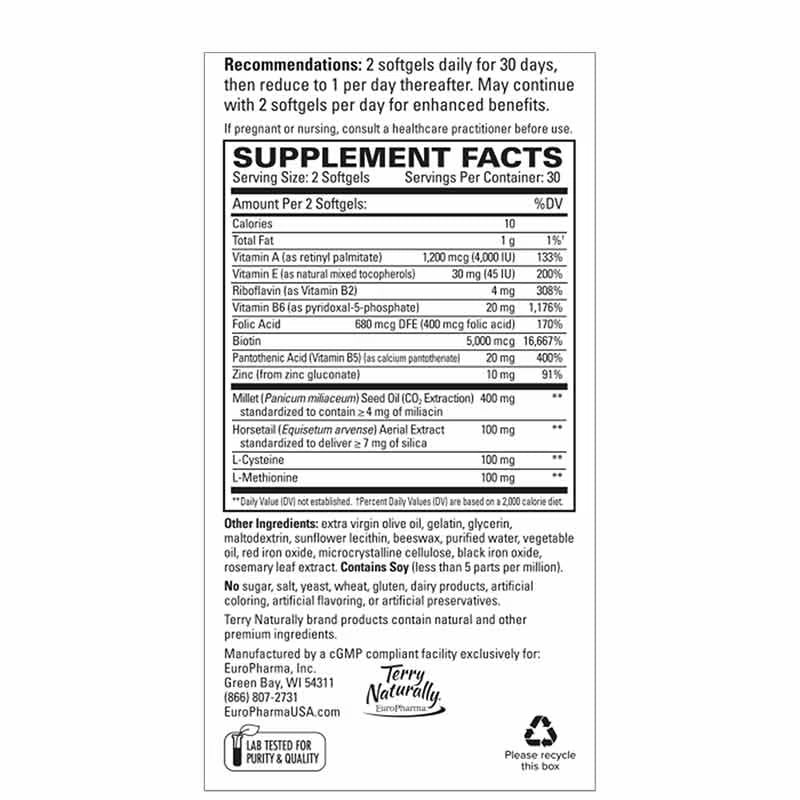 Terry Naturally Hair Renew Formula 60 Softgels