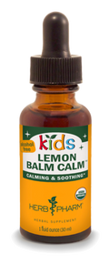 Herb Pharm Kids Lemon Balm Calm Alcohol Free 1 fl oz bottle