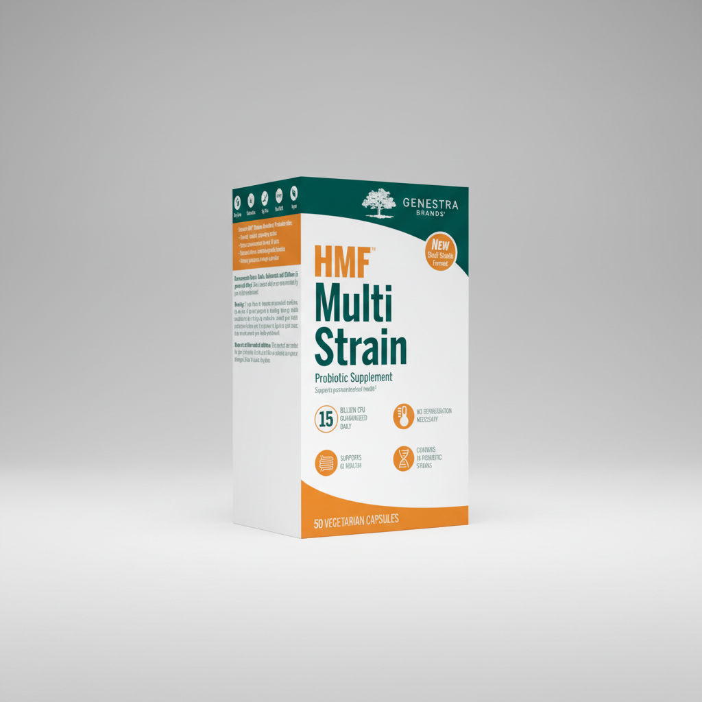 Genestra Brands HMF Multi Strain (shelf-stable) - 50 Vegetarian Capsules