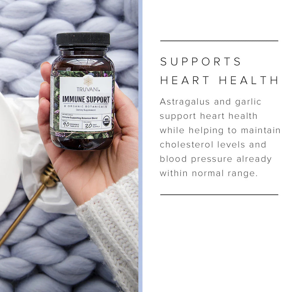 Truvani Immune Support With 8 Organic Botanicals 90 Tablets