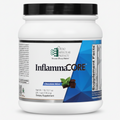 Supplement container labeled 'InflammaCORE' with a white label on a white background