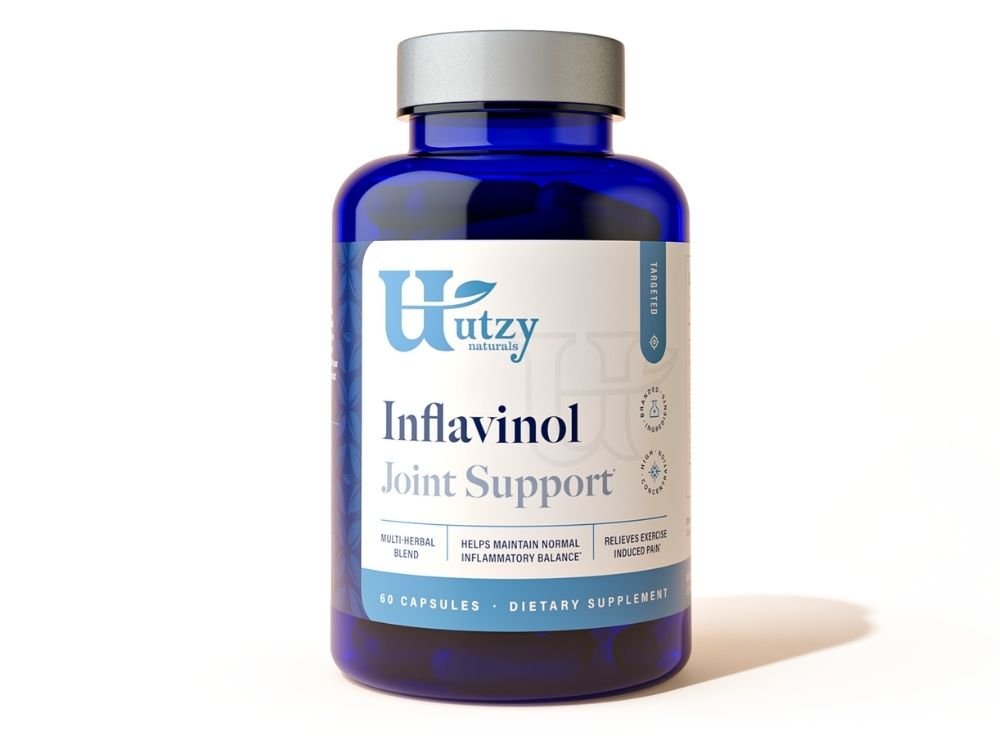 Utzy Naturals Inflavinol 60 Capsules official front image