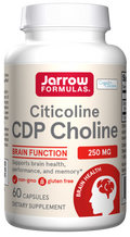 Jarrow Formulas Citicoline CDP Choline 250 mg 60 Capsules bottle