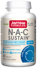 Jarrow Formulas NAC Sustain 600 mg 60 Tablets bottle