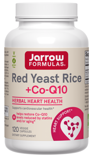 Jarrow Formulas Red Yeast Rice + CoQ10 120 Capsules bottle