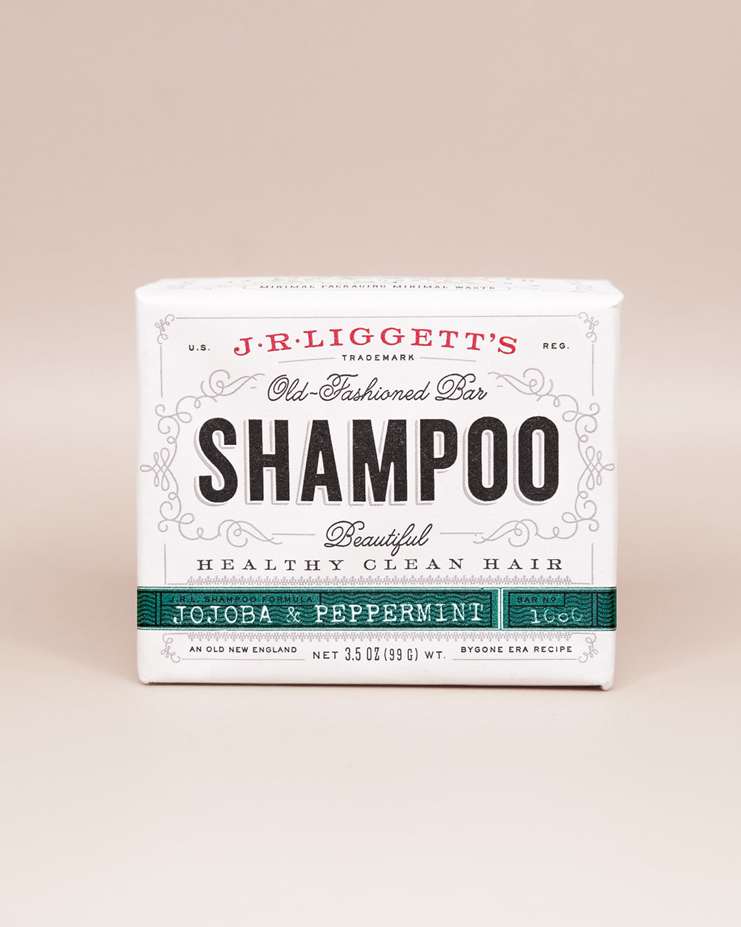 J.R.LIGGETT'S Jojoba & Peppermint Shampoo Bar, 3.5 oz package