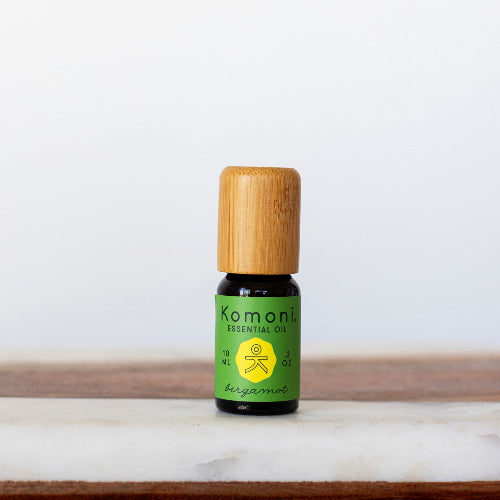 KOMONI Bergamot Essential Oil, 10 ml, product packaging