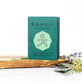 KOMONI Eucalyptus & Spearmint Face & Body Soap Bar, 4 oz, product packaging