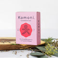 KOMONI Himalayan Unscented Face & Body Soap Bar, 4 oz, product packaging