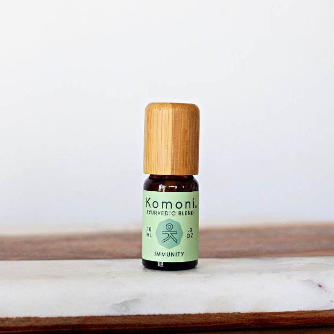 KOMONI Immunity Essential Oil Blend, 10 ml, product packaging