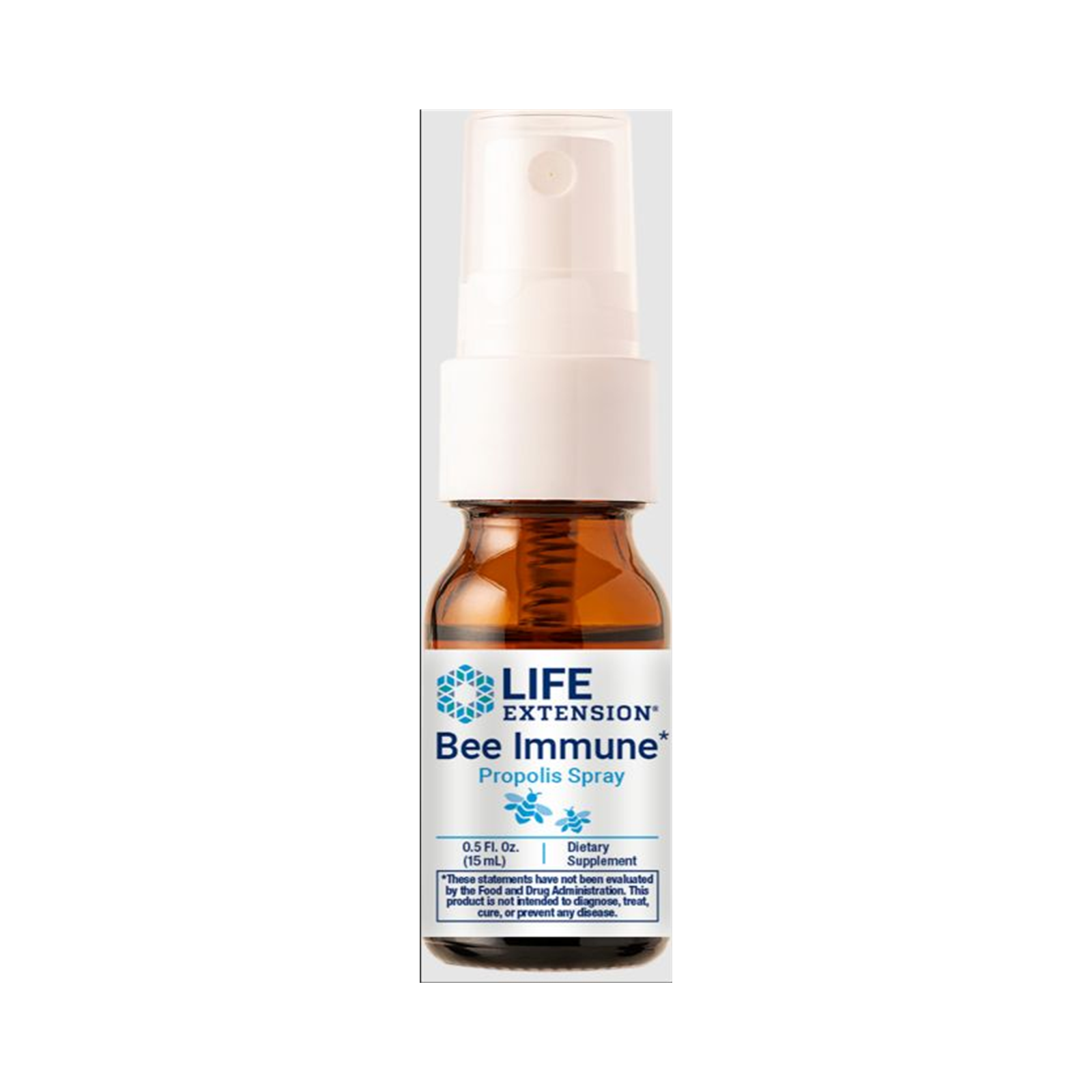 Life Extension Bee Immune Propolis Spray 15 ml official front image
