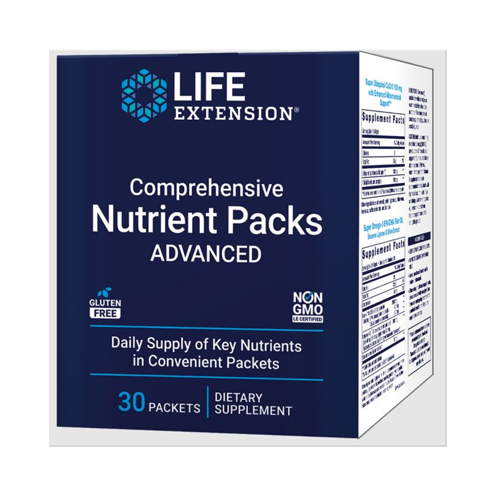 Life Extension Comprehensive Nutrient Packs ADVANCED California Formula 30 packets official front image