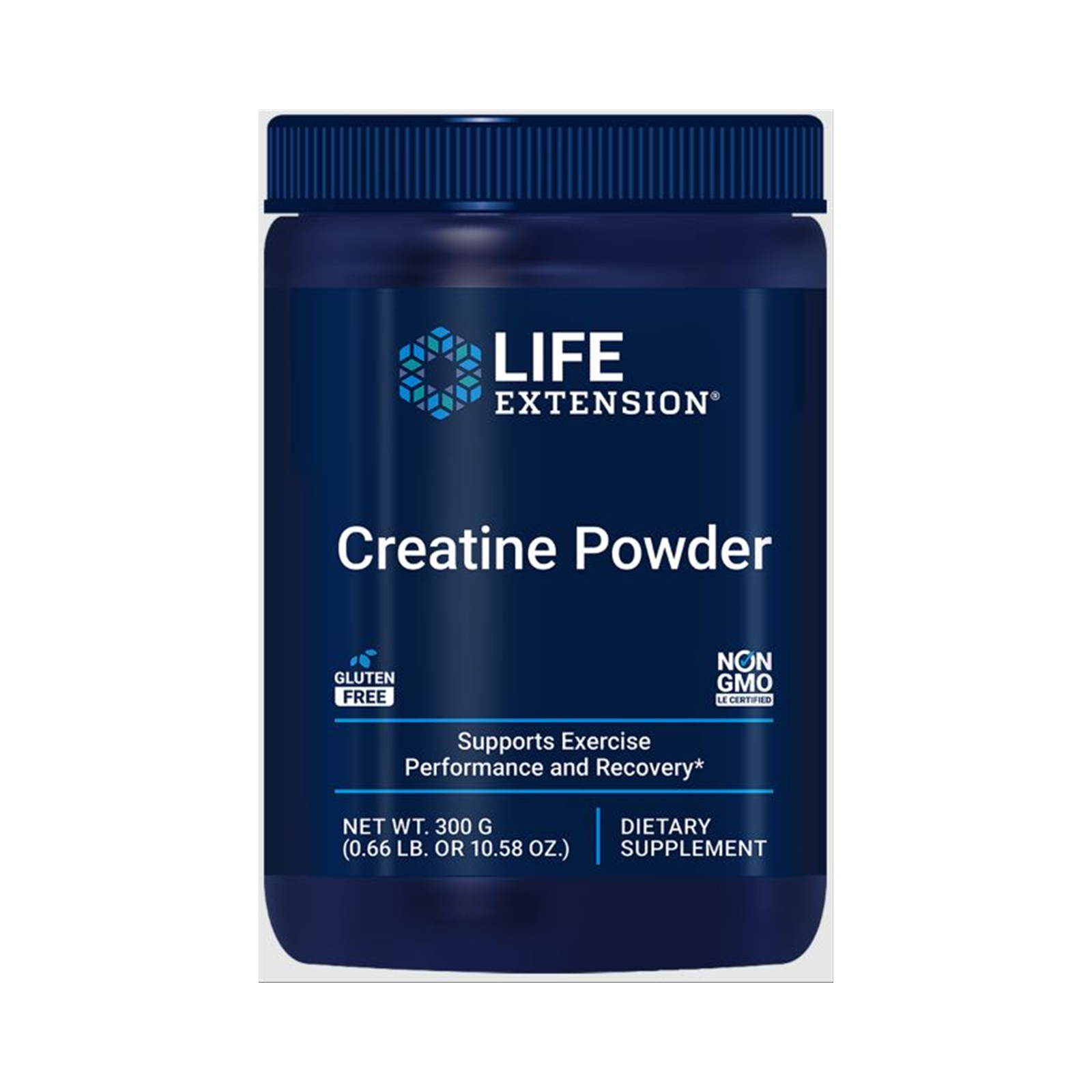 Life Extension Creatine Powder 300 grams official front image