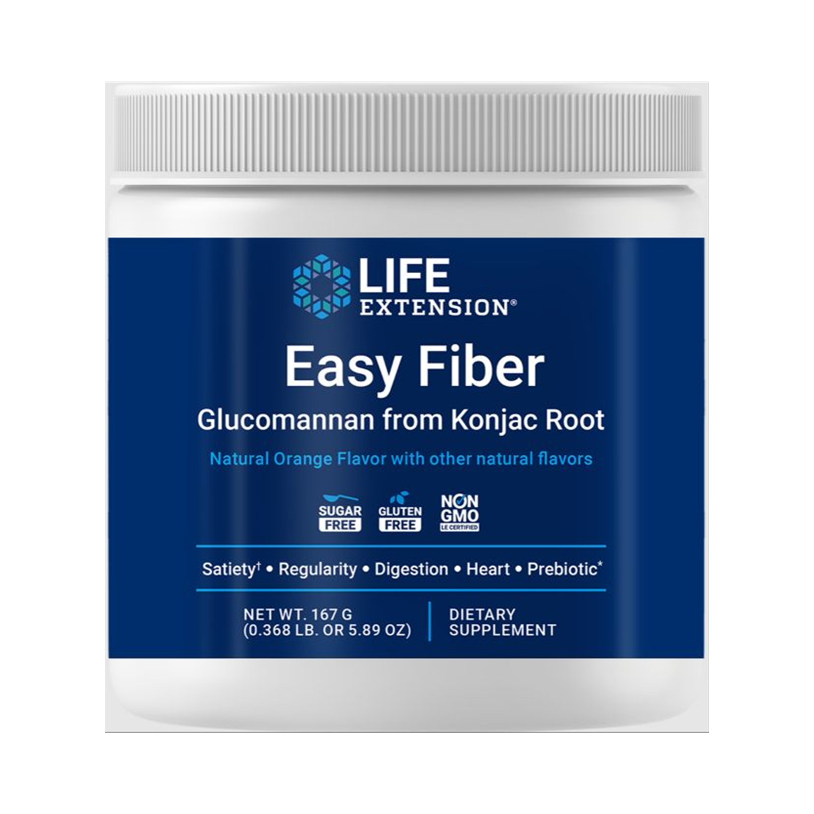 Life Extension Easy Fiber (Orange) 0.37 lb official front image