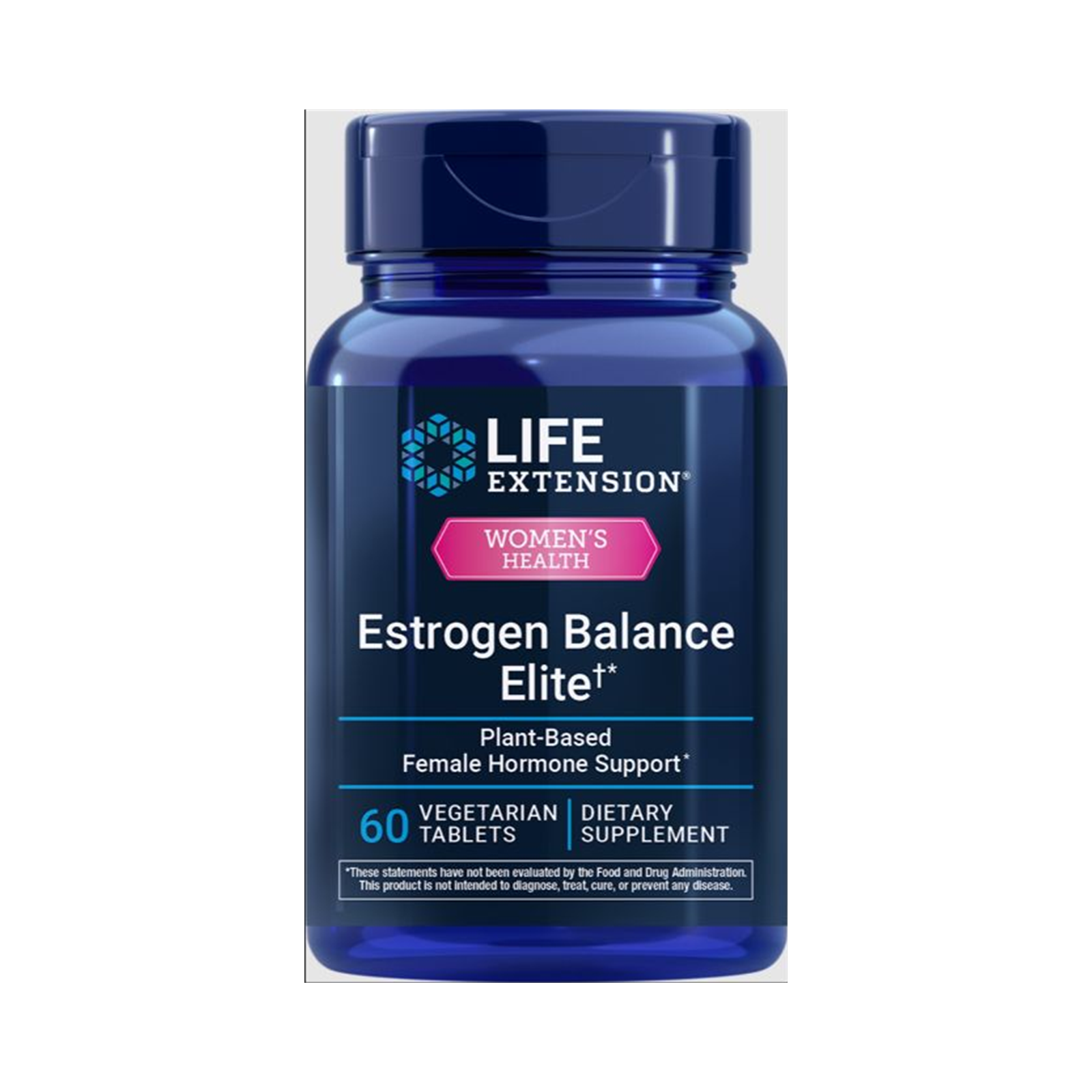 Life Extension Estrogen Balance Elite 60 vegetarian tablets official front image