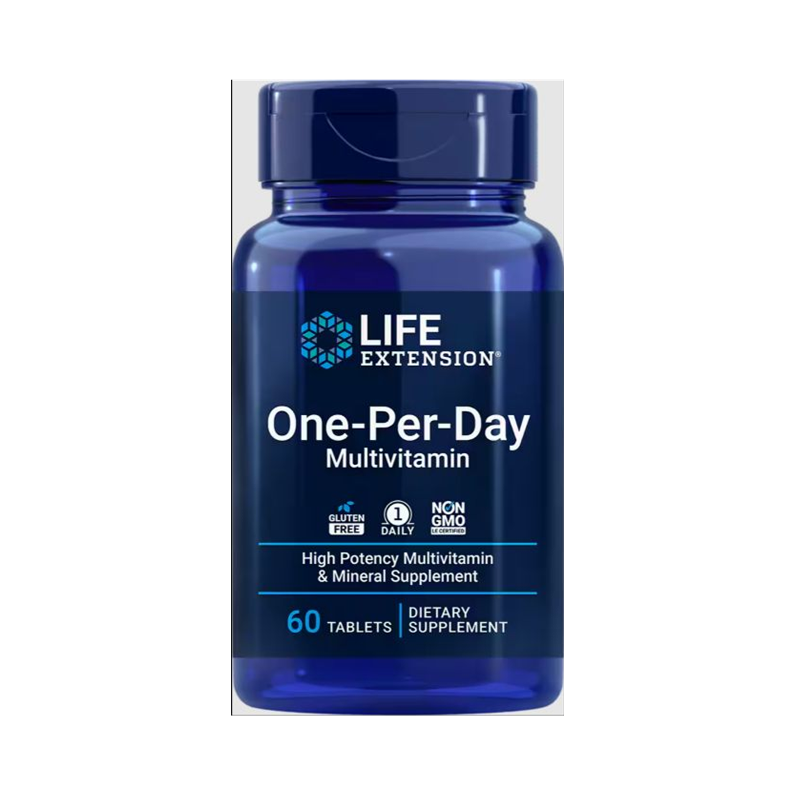 Life Extension One-Per-Day Multivitamin 60 tablets official front image
