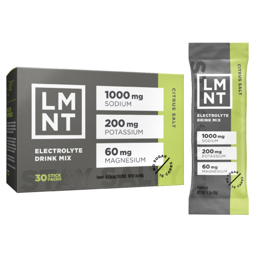 LMNT Citrus Salt electrolyte drink mix, 30 stick packs