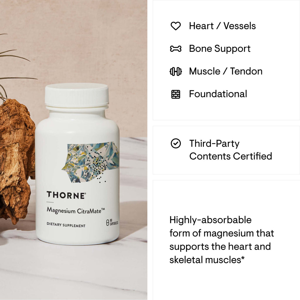 Thorne Magnesium CitraMate – 90 Capsules