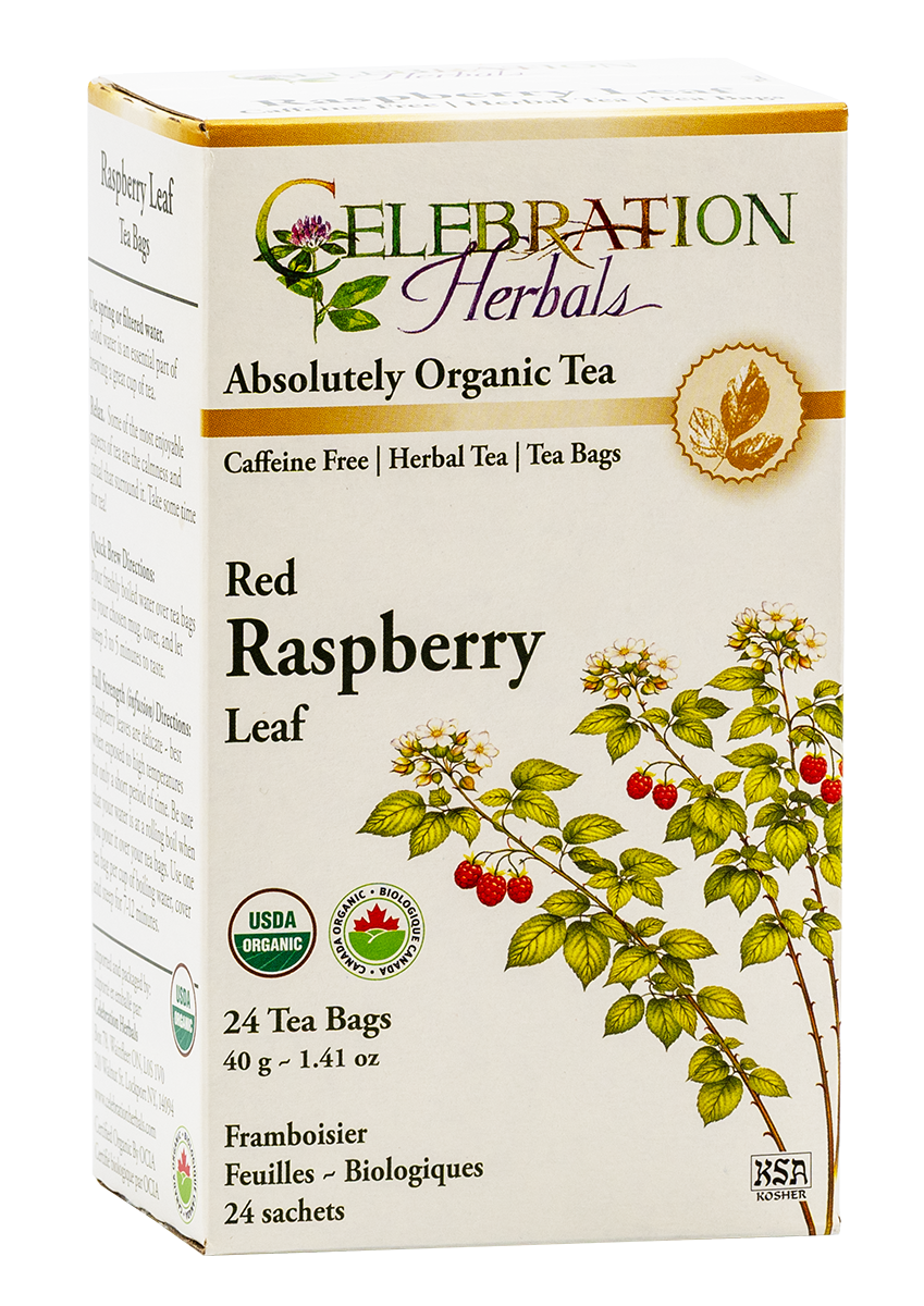Celebration Herbals Organic Raspberry Leaf Tea – 24 Tea Bags