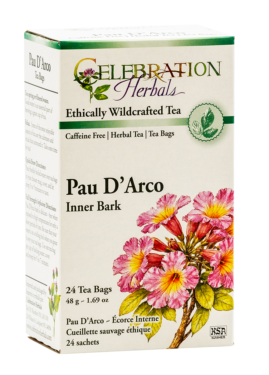 Celebration Herbals Pau D'Arco Inner Bark Tea – 24 Tea Bags