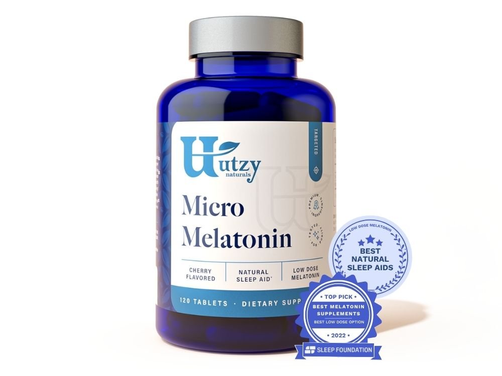 Utzy Naturals Micro Melatonin 250 mcg 120 Tablets official front image