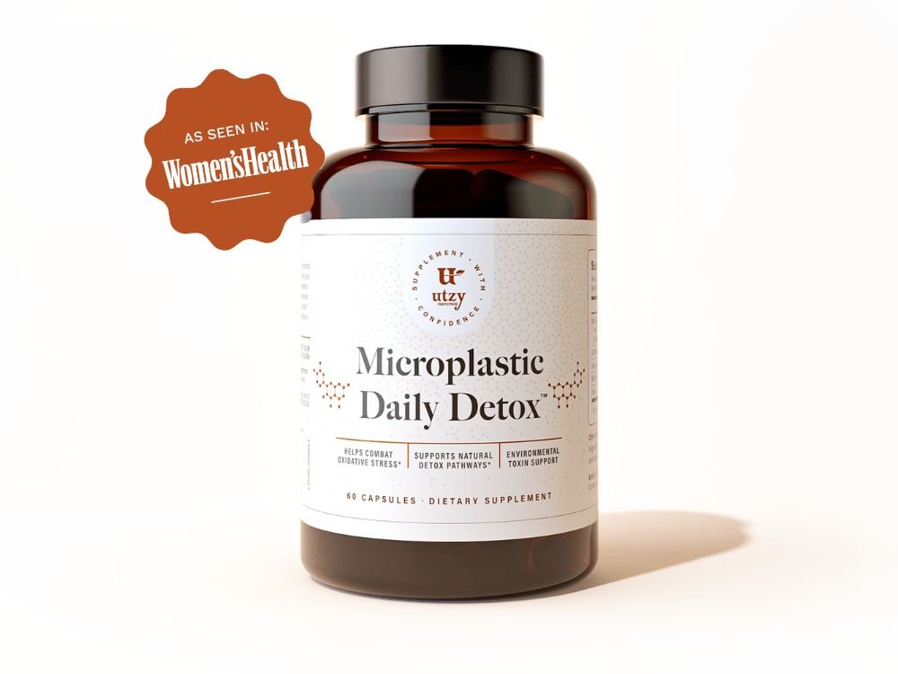 Utzy Naturals Microplastic Daily Detox 60 Capsules official front image