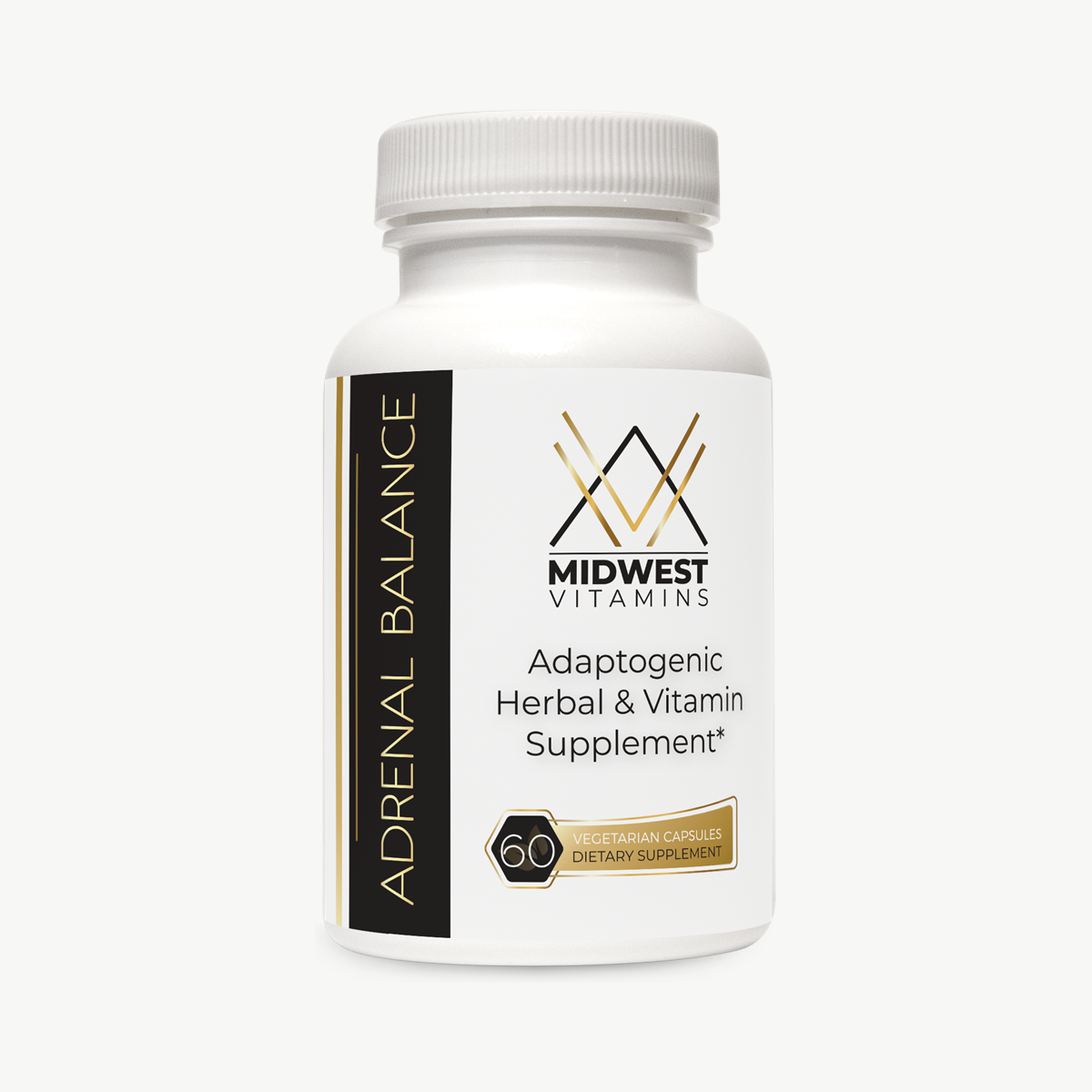 Midwest Vitamins Adrenal Balance 60 Vegetarian Capsules front product image