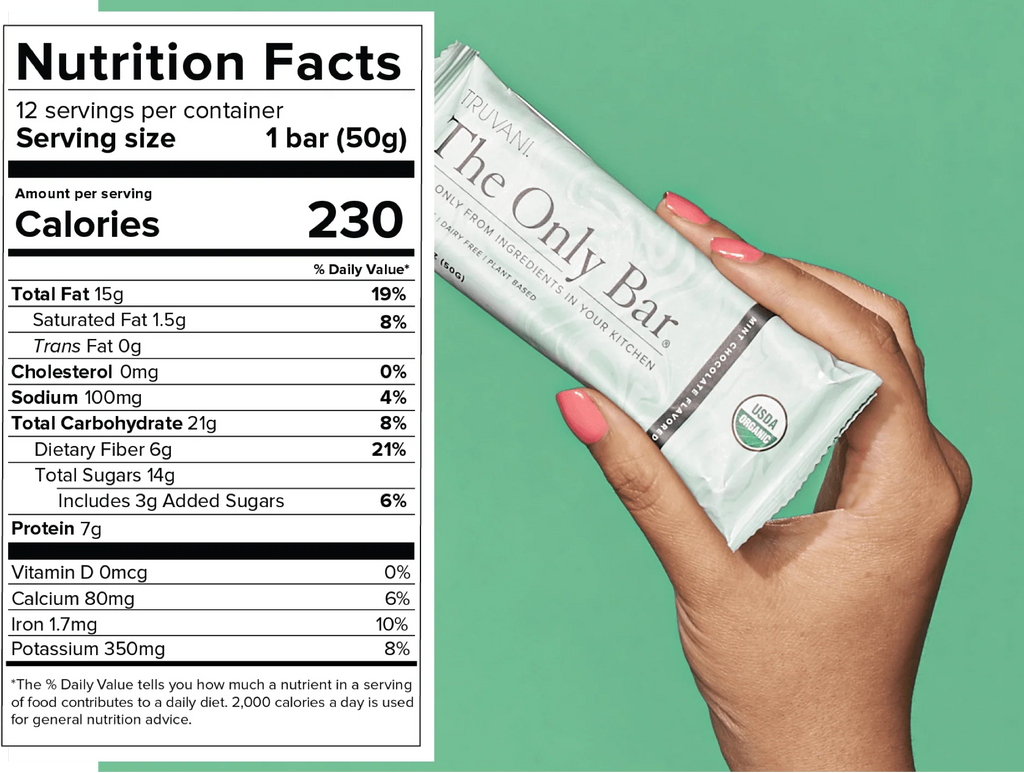 Truvani Mint Chocolate The Only Bar Single Serving Bar