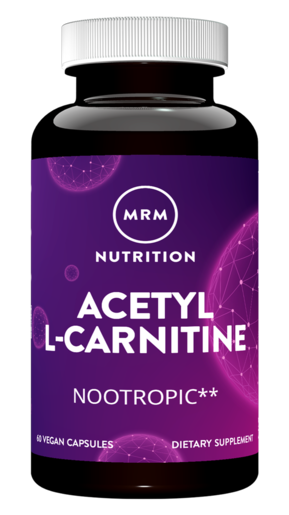 MRM Acetyl L-Carnitine 500 mg 60 Capsules package