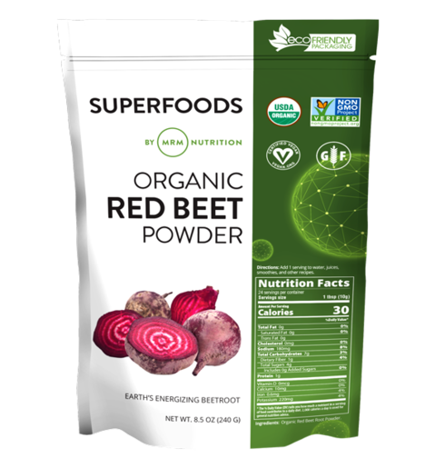 MRM Organic Red Beet Powder 8.5 oz package