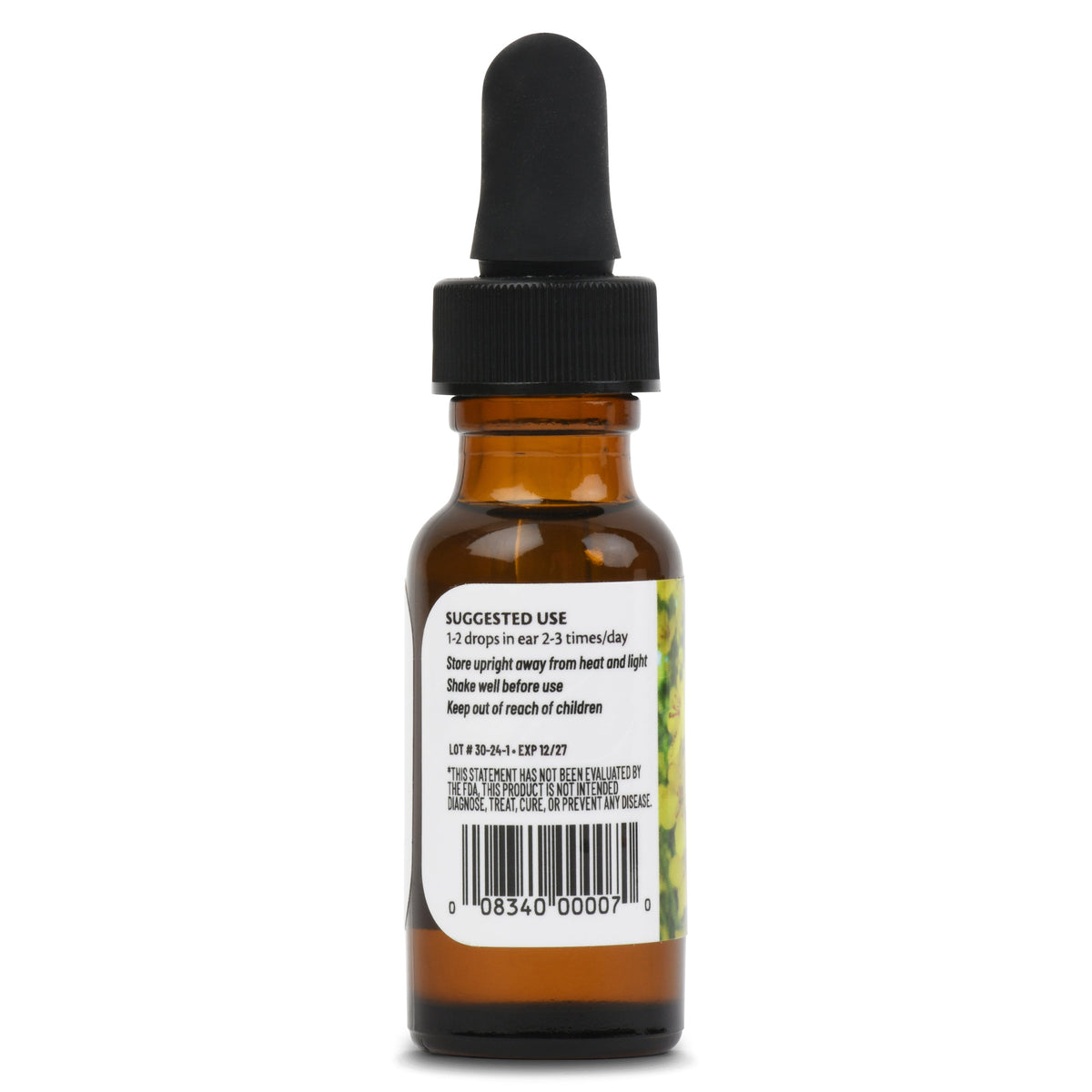 Equinox Botanicals Mullein Garlic Ear Oil, 0.5 fl oz